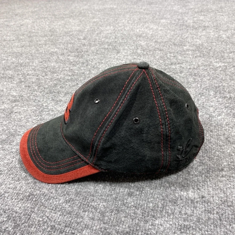 Dale Earnhardt Jr Driver Hat Cap Strap Back Black Red 8 NASCAR Racing Leather